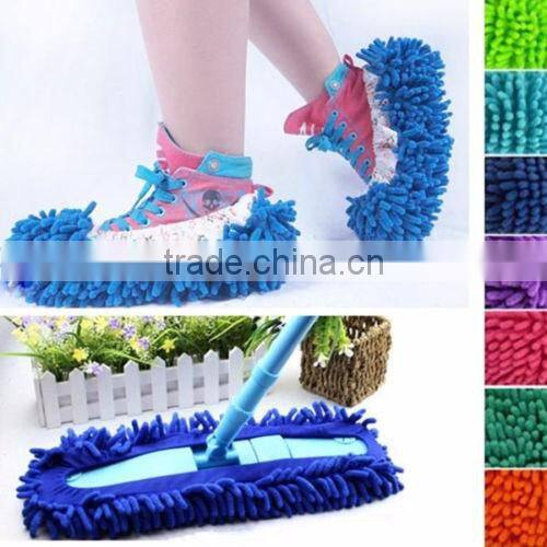 Reusable Floor Cleaning Dust Slipper Shoe Cover Mop Cloth