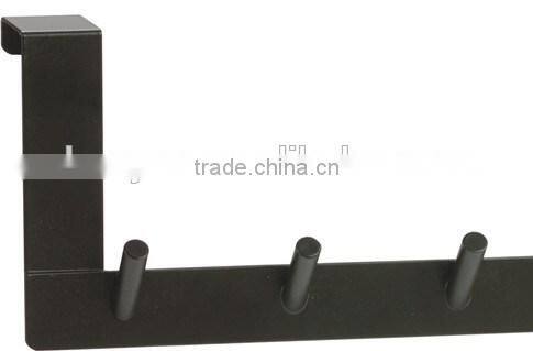 2016 Fashion Black Metal Hanging Over Door Coat Hooks