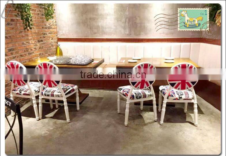 Foreign trade export American country round back dining chair