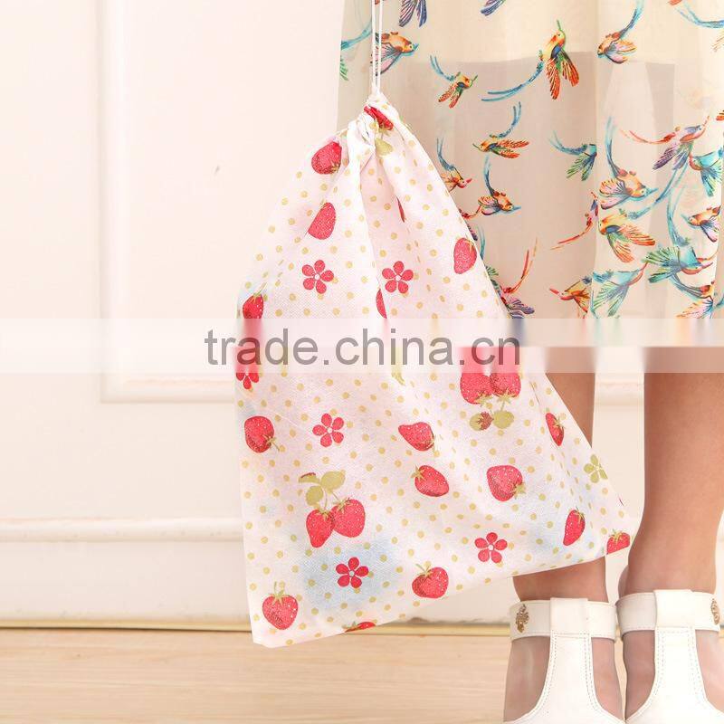 Q1117 Travel Portable Rope pulling dust bag for shoes