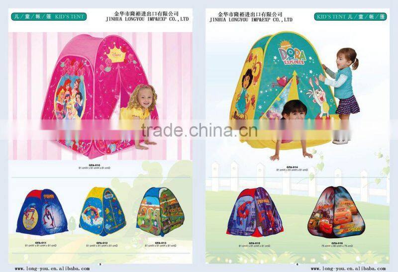 Cute Girls Play Tent Pink Indoor Tent For Kids