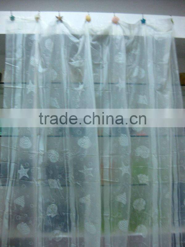 EC0004 waterproof Bathroom Curtain