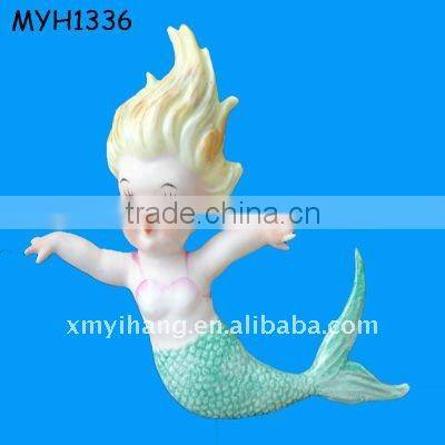 resin mermaid dolphin
