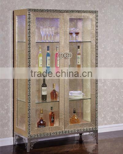2015 best seller champagne wine cabinet /stainless steel Display Cabine C106-2