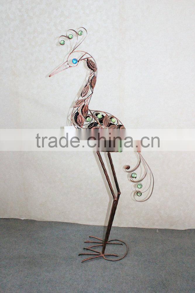 Metal peacock garden decoration
