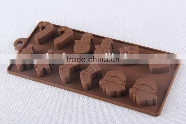 Christmas design silicone bakeware / cake mold