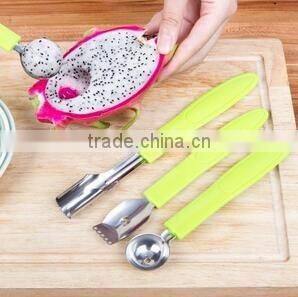 wholesale cheap fruit scoop melon baller set kitchen tools fruit tool 2017