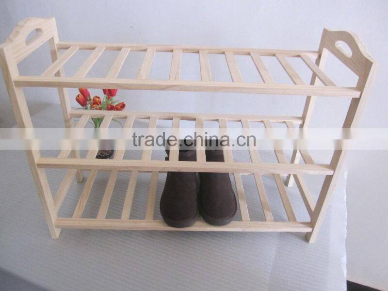wooden shoe rack