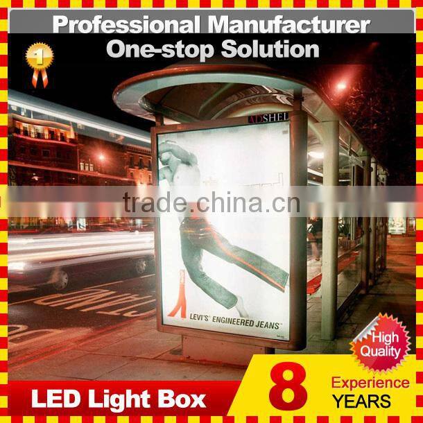 Outdoor Steel frame led advertising display stand