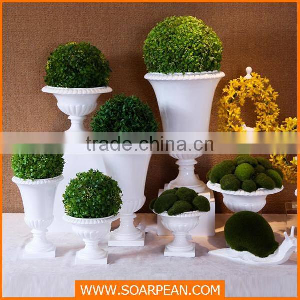 high quality white fiberglass ceramic vase
