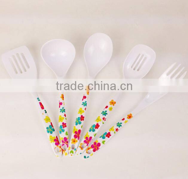 Meneed melamine sets rice kitchen ladle with printing