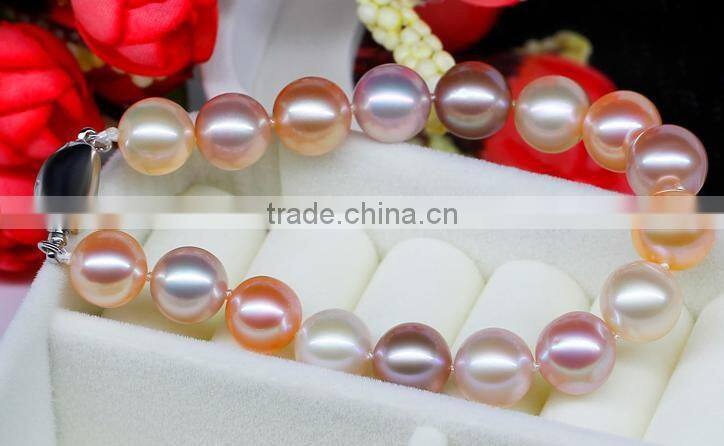 11-12mm multicolors Edison pearl bracelet