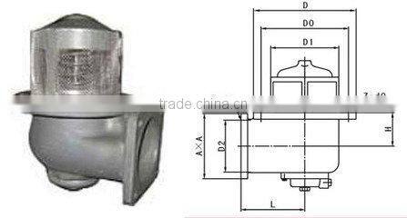 Alloy Fuel Tank Pneumatic Bottom Valve