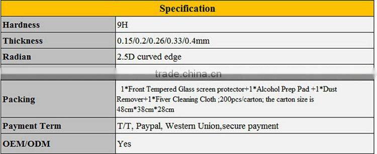 OEM&ODM product color frame tempered glass screen protector TGST110