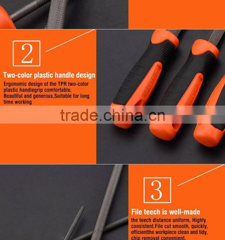 Professional 8" Round Second Cut File With Soft Handle