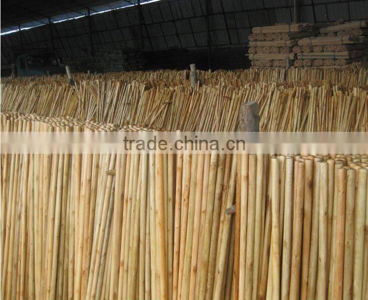 Factory Directly Sale varnished wooden mop handle
