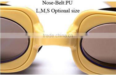 Custom style silicone pc lens wholesales waterproof swimming goggles