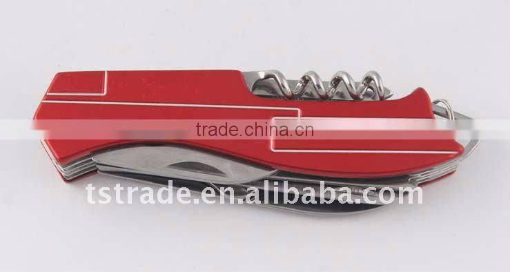 2014New design multi knife pocket knife multi function LED knife KJK5011AL