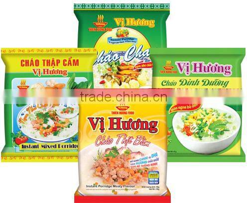 " VI HUONG" Instant Porridge 47g With Canxi Meaty Flavour - Thien Huong Food JSC