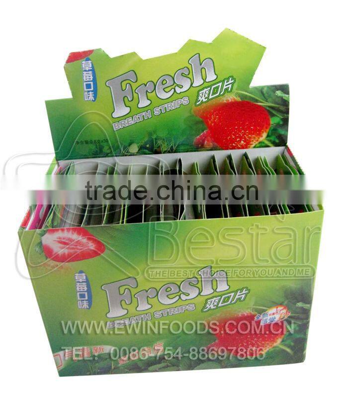 Strawberry Flavor Breath Fresh Strip