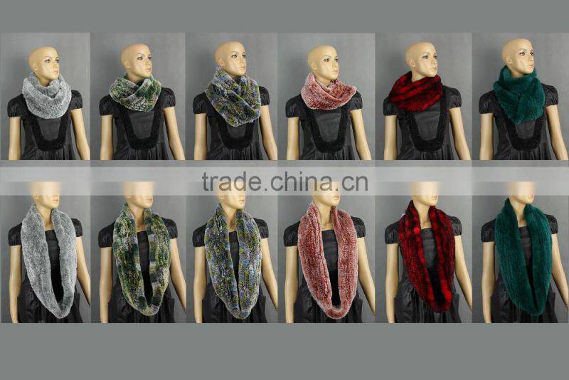 High Quality Knitted Rex-Rabbit Scarf