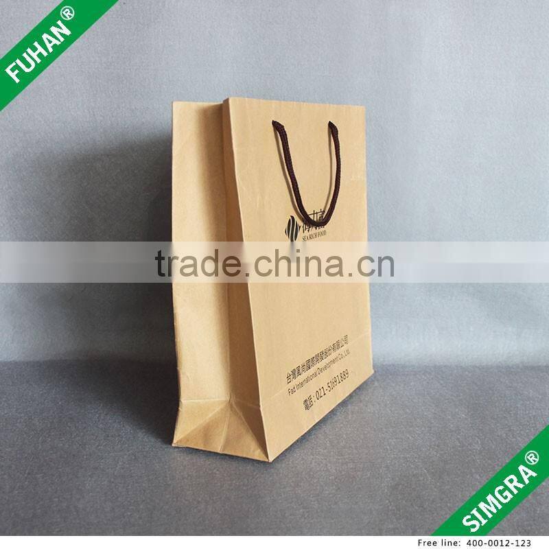 Factory Make Direct Sale Food Grade Kraft Brown Paper Bag