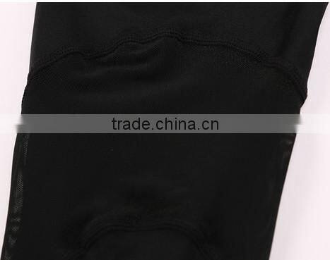 High elastic splicing mesh 90% polyester 10% spandex yoga pants wholesale for fittness