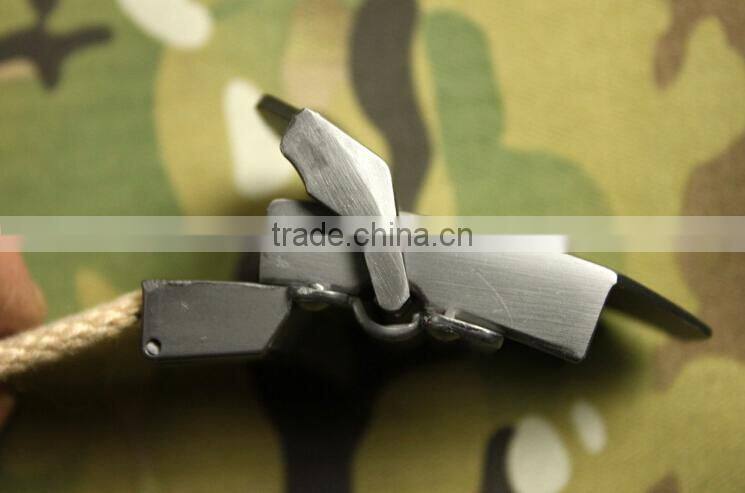sandy color metal buckle military tactical trainer canvas belts