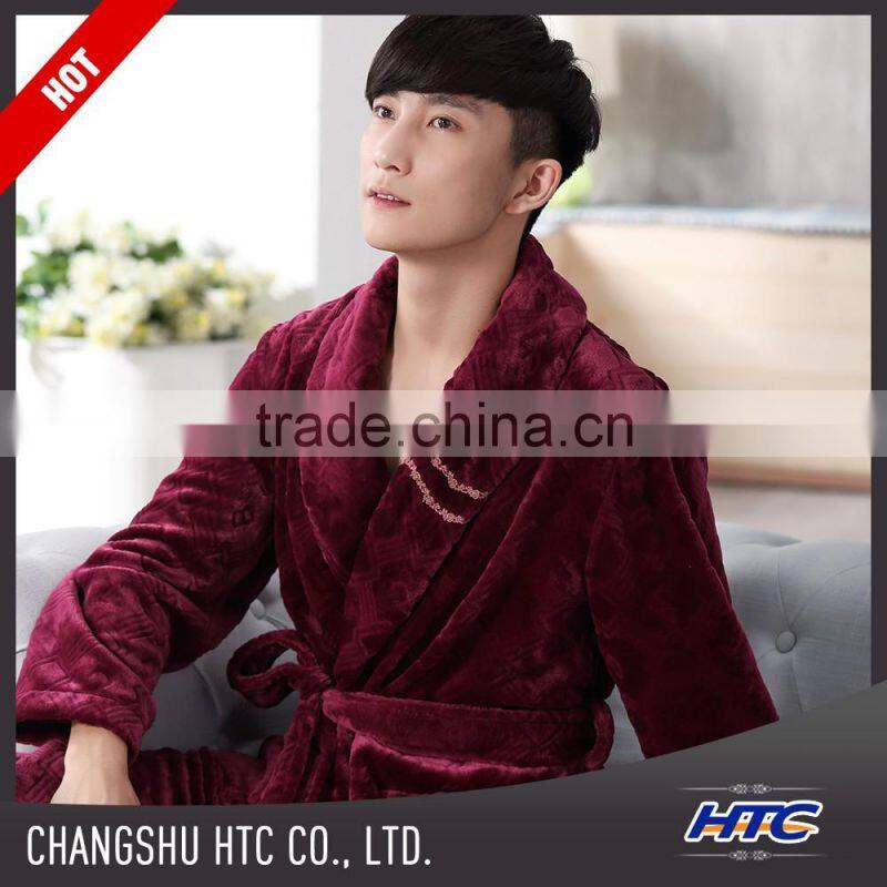 Cheap Cotton White Men Waffle Extra Long Bathrobe