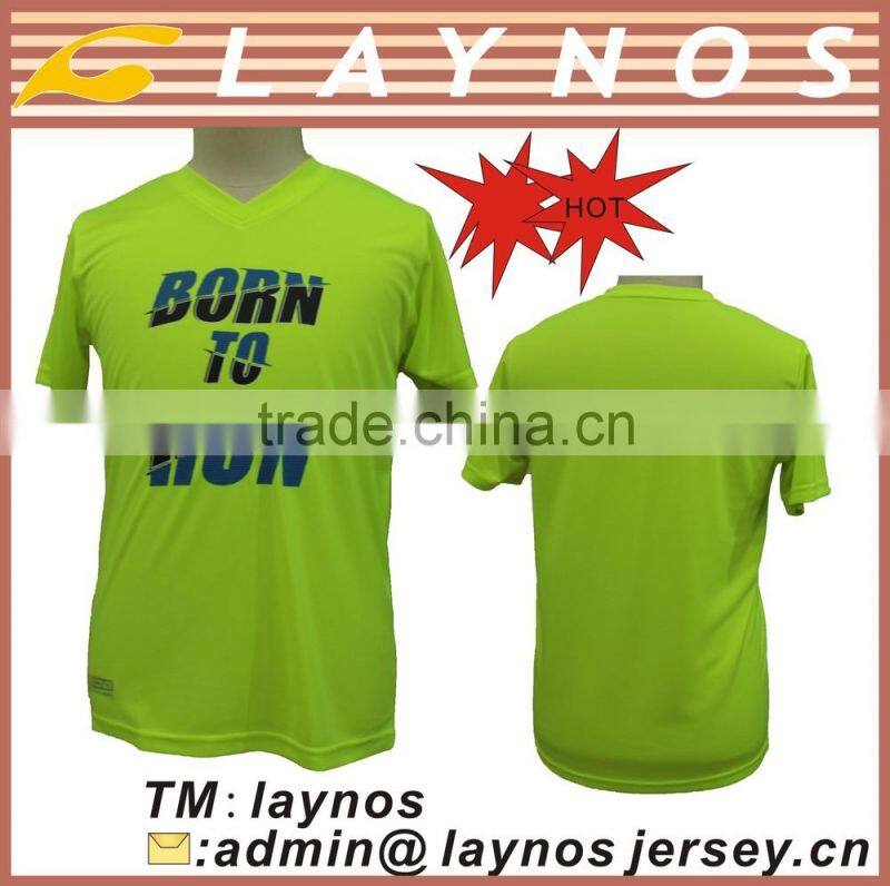 Fluo green soccer jersey