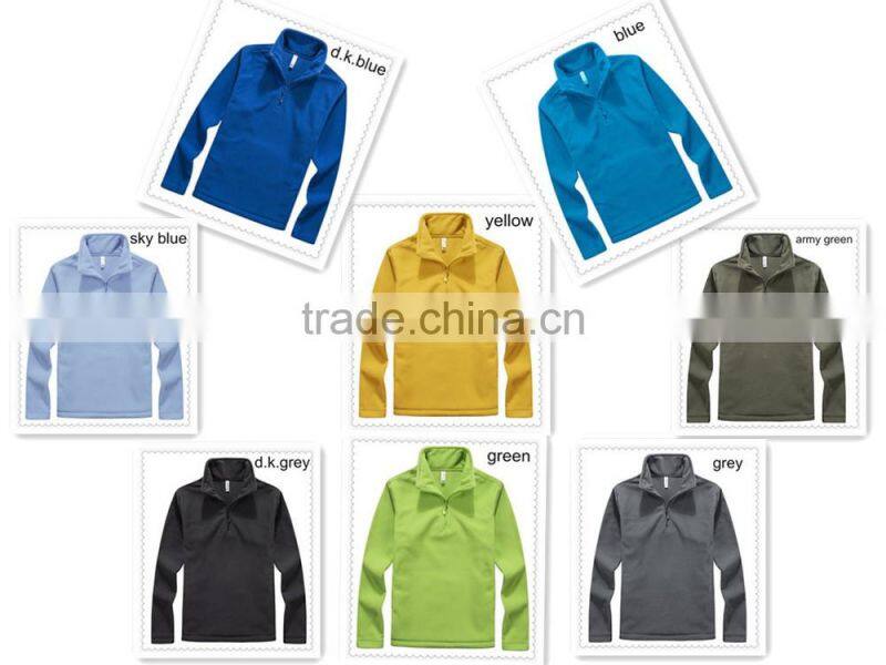 simple casual mens pullover winter jackets Half Zip Polar Fleece Jacket