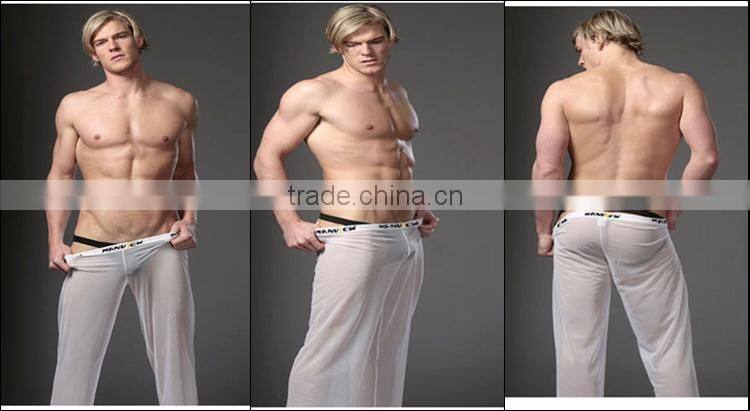 Free Sample Picture Of Yoga Pants Loose Transparent Sexy Penis Manview Underwear SM01-6