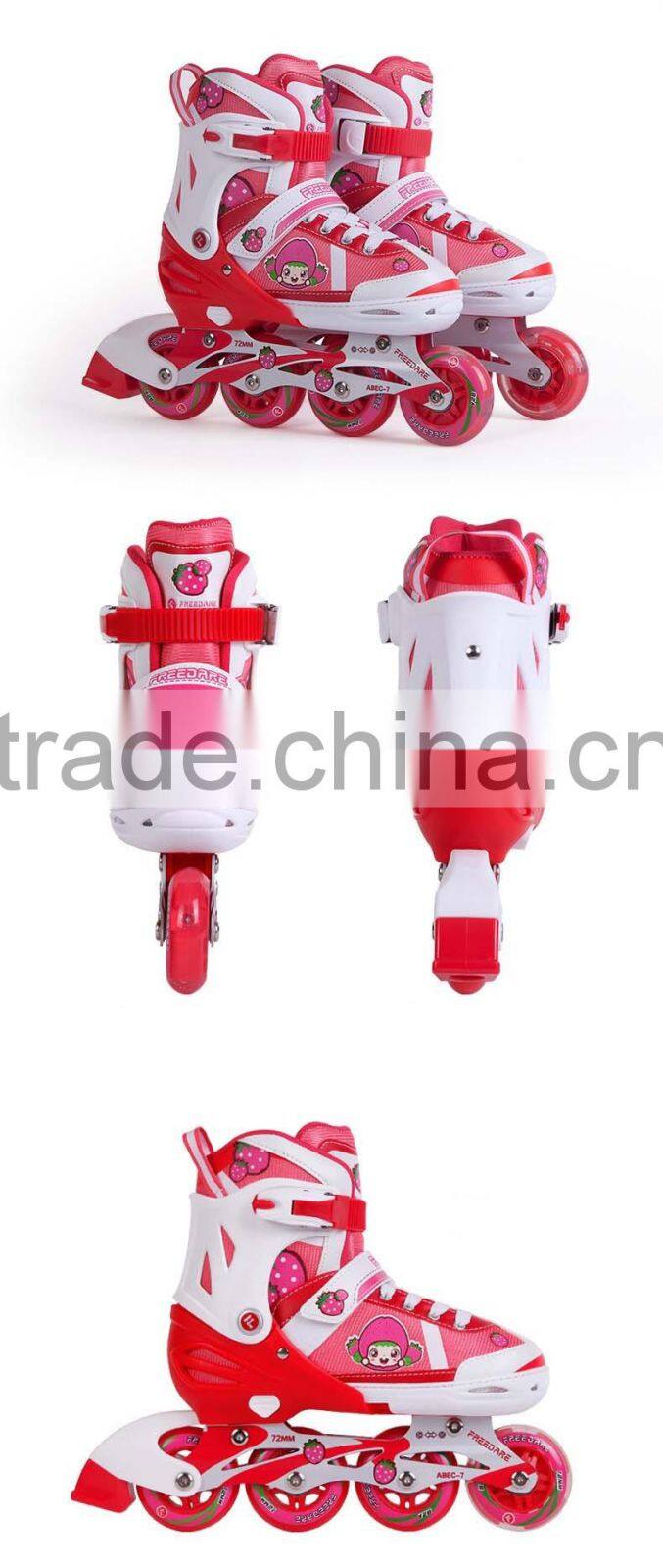 adjustable secure children inline skating wheels roller