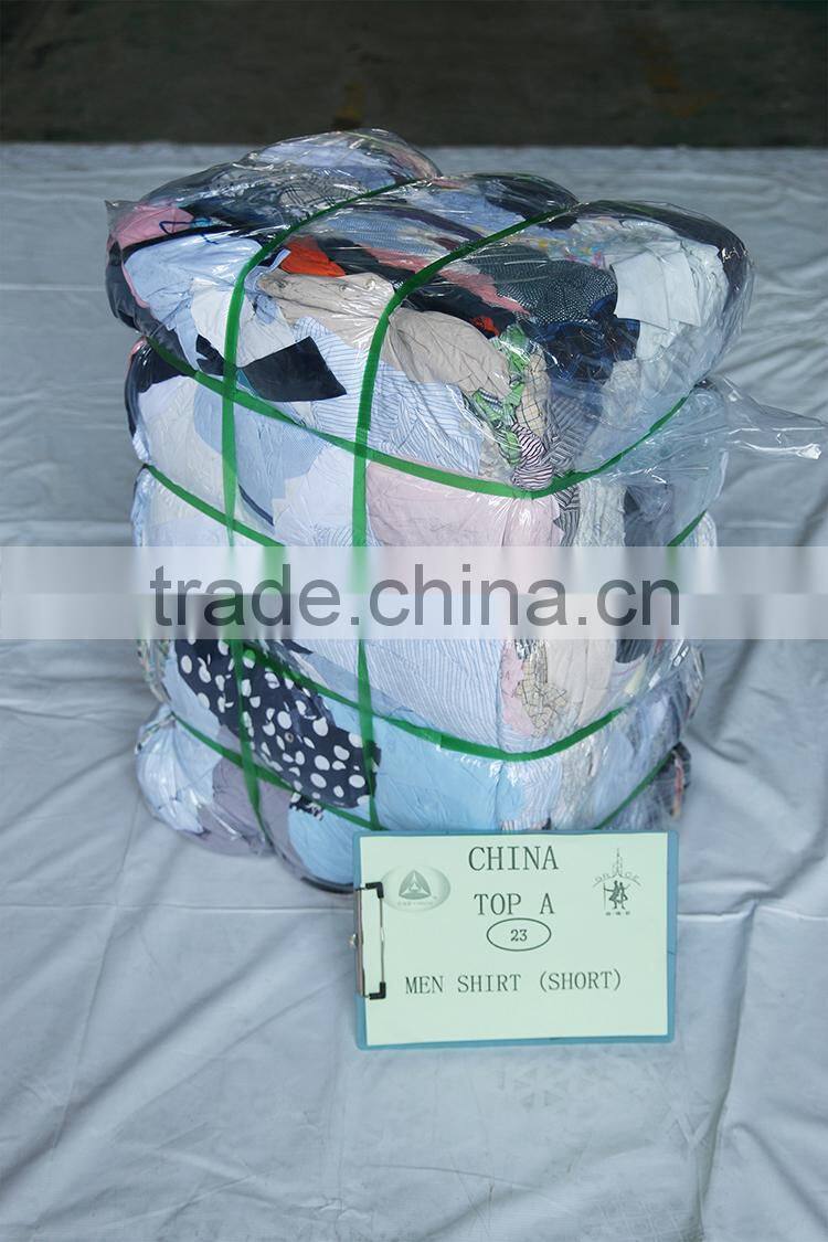 Stock Export Small Bales Short Sleeve Men T-Shirt used clothes for sale