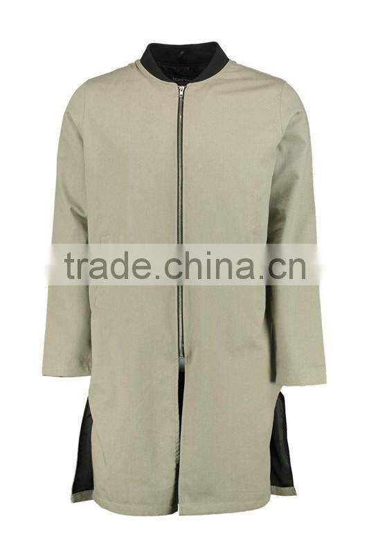 Custom long sleeves mens Zipper-up winter thick jersey jackets