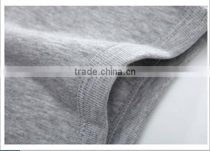 2016 men's wide shoulder 100% cotton vest sleeveless fitness elastic tank top male vest factory sale