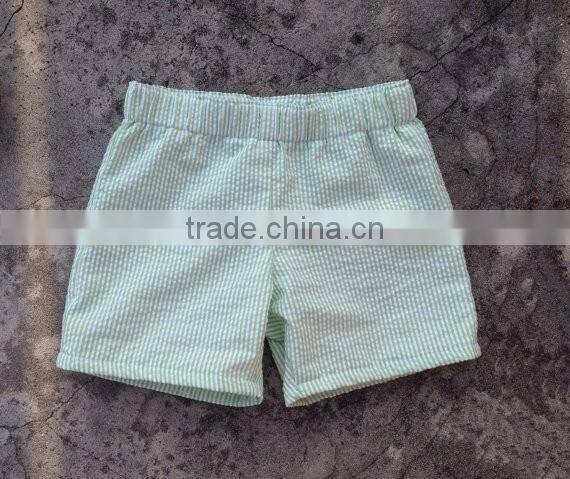 Boys summer beach shorts seersucker fabric swim trunk toddler boy beachwear