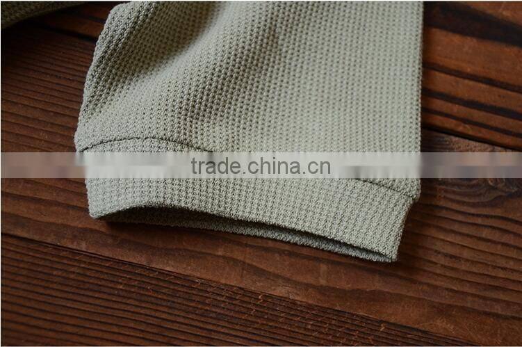 Pure color T-shirt men's short sleeve round collar short sleeves zipper decoration