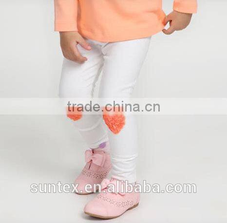 100% cotton healthy fabric cute girl baby leggings