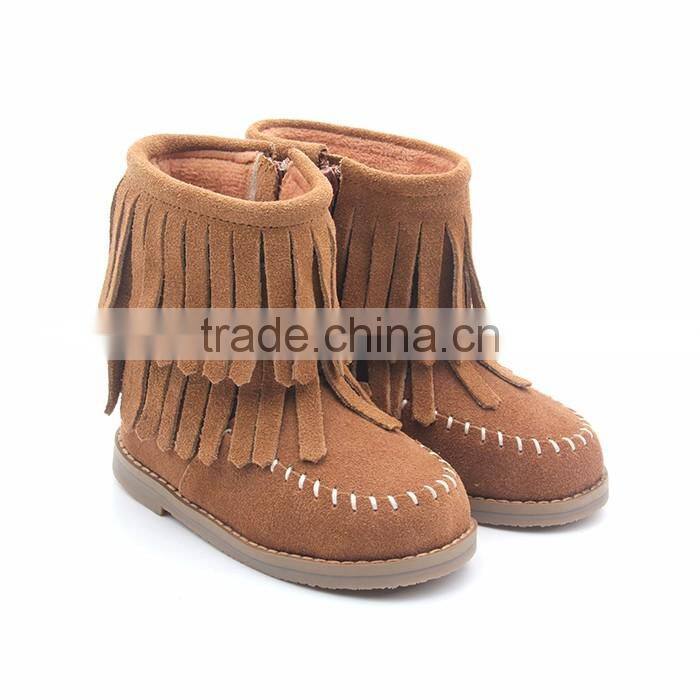 Wholesale girls moccasins boots hard sole baby boy boots