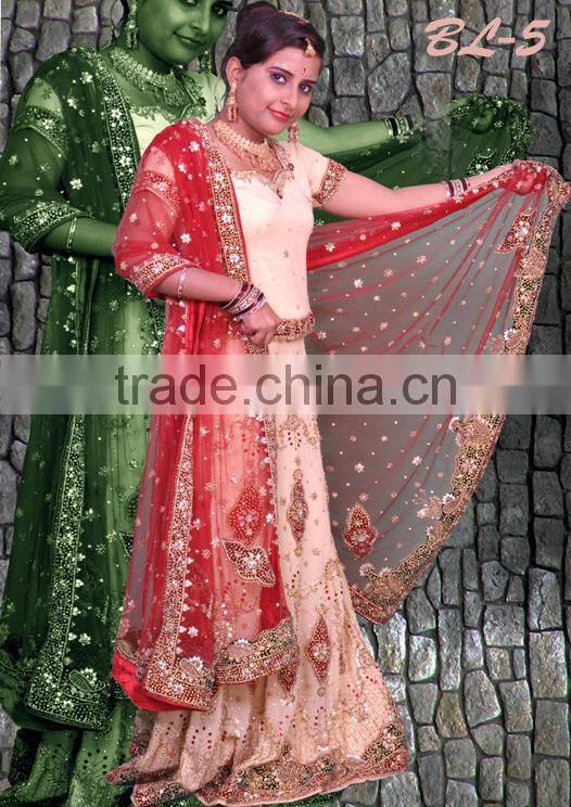 Designer embroidered bridal lehenga