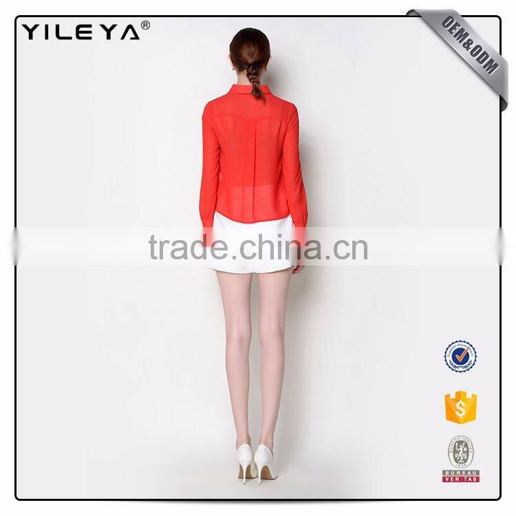 Design normal ladies blouse ladies top fashion blouse,ladies sexy back neck designs blouse