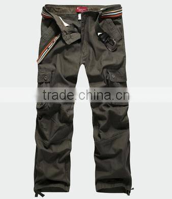 custom men's cargo pants with many pockets