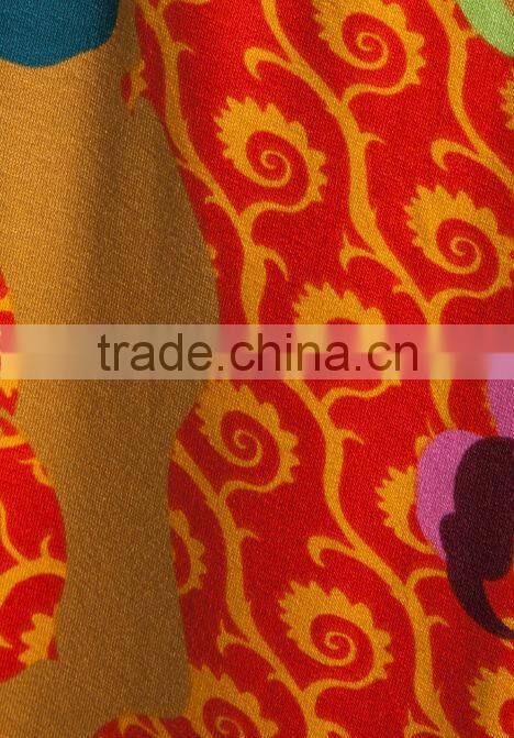 ruffle trim floral print top for women