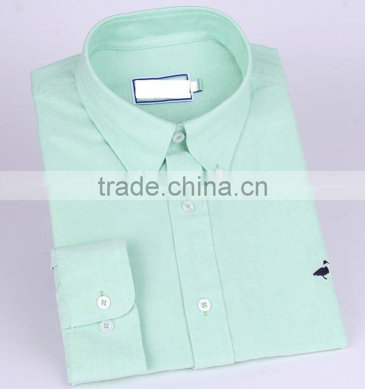 2017 new style Oxford men's long sleeve button down collar casual shirt