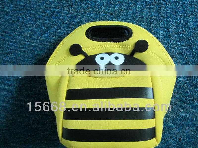 GR-W0067 hot sale animal design neoprene kid lunch bag