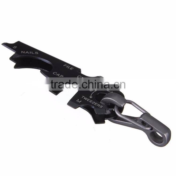 2017 New Arrival 8-in-1 Keychain Gadget Utility Key Ring EDC Multi-function Pocket Tool Survival Hot Sale