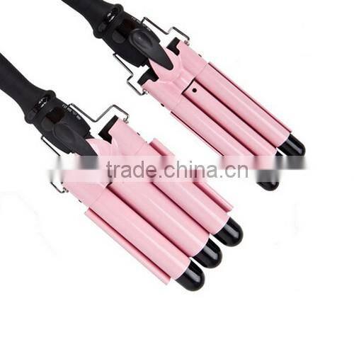 Hot Styler three tube hair curler With TUV--SUD CE-EMC ROHS Certificate (110v--240v )