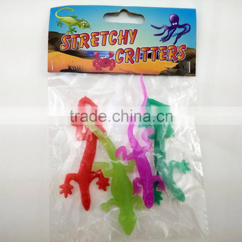 Sticky lizard toy TPR stretchy lizard toy