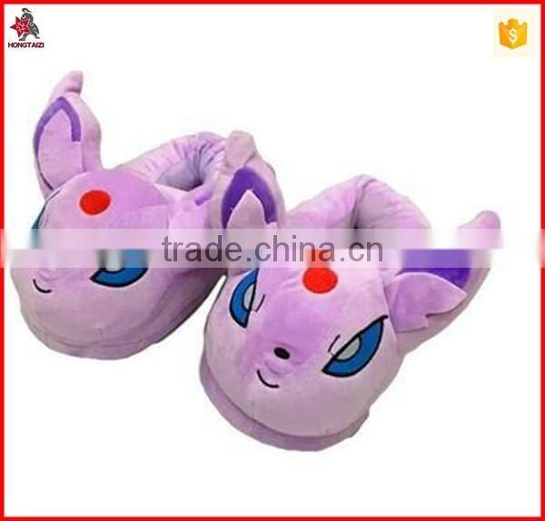 Soft new carton design indoor plush slippers with all sizes available